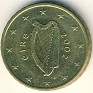 Euro - 10 Euro Cent - Ireland - 2002 - Aluminio-Bronce - KM# 35 - Obv: Harp Rev: Denomination and map - 0